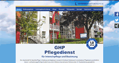 Desktop Screenshot of ghp-pflegedienst.de